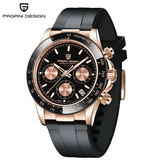 Pagani V2 Chrono Rubber Black & Gold