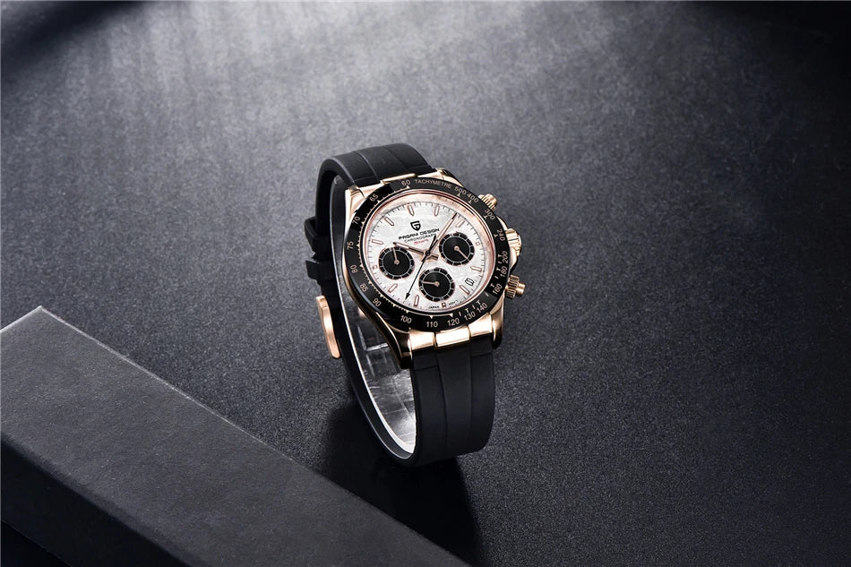 Pagani V2 Chrono rubber Gold & White