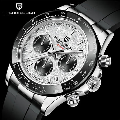 Pagani V2 Chrono Rubber Black & White
