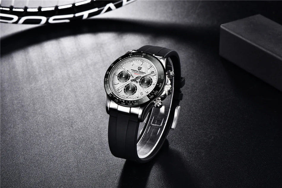 Pagani V2 Chrono Rubber Black & White