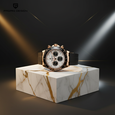 Présentation Pagani V2 Chrono Rubber Gold & White