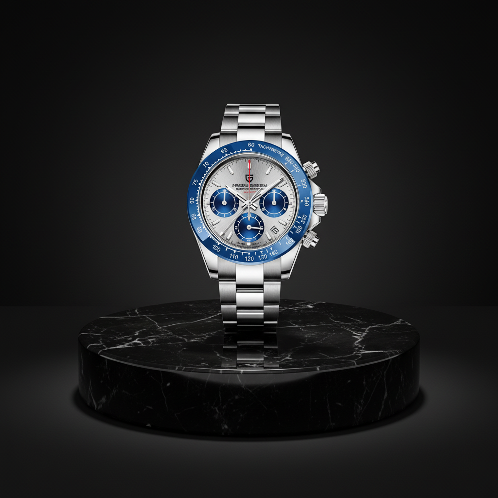 Présentation Pagani V2 Chrono Steel & Blue