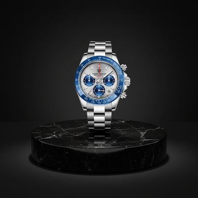 Présentation Pagani V2 Chrono Steel & Blue